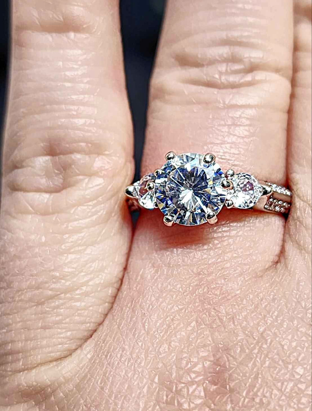 Cubic Zirconia Sterling Silver Ring