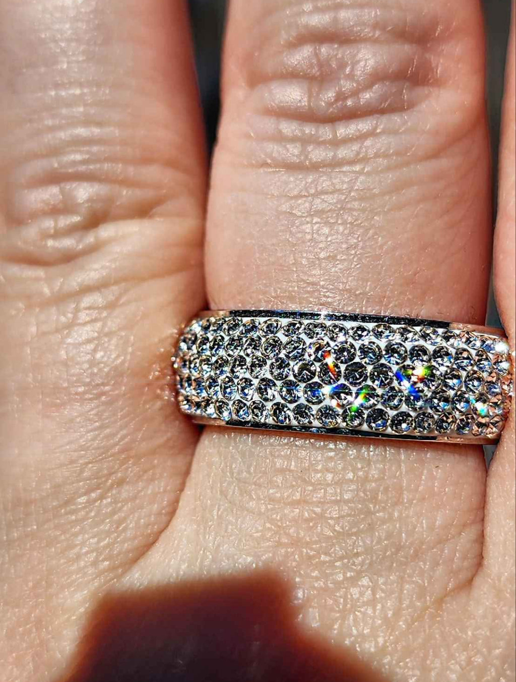 Stainless Steel Cubic Zirconia Ring