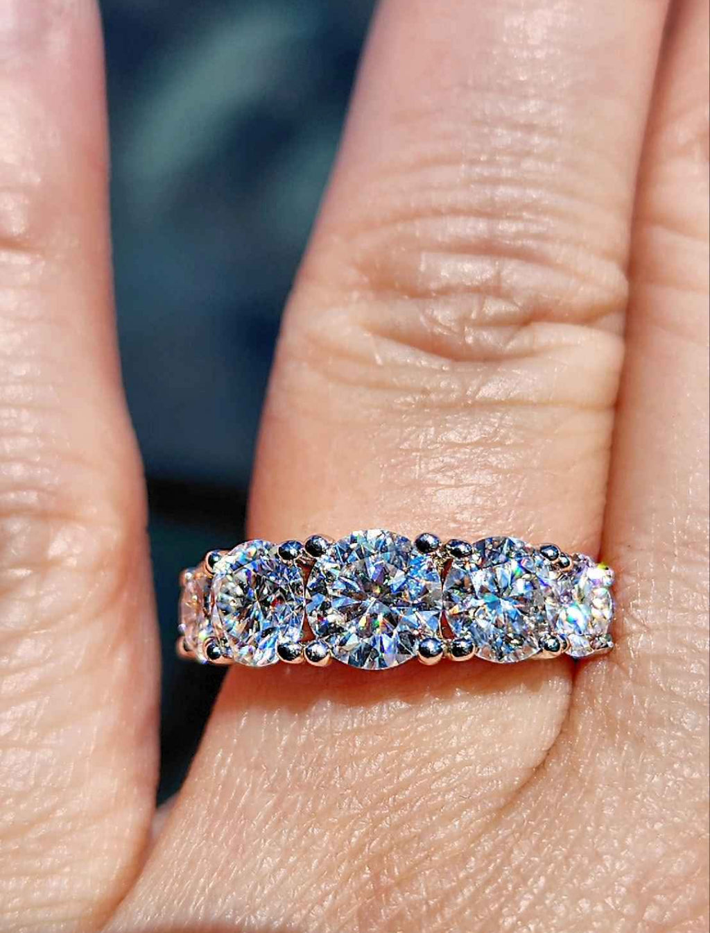 2.5 Carat Moissanite 18kt White Gold Plated Sterling Silver Ring