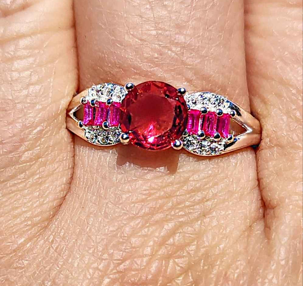 Lab Created Clear Cubic Zirconia 18kt White Gold Plated Sterling Silver Ring