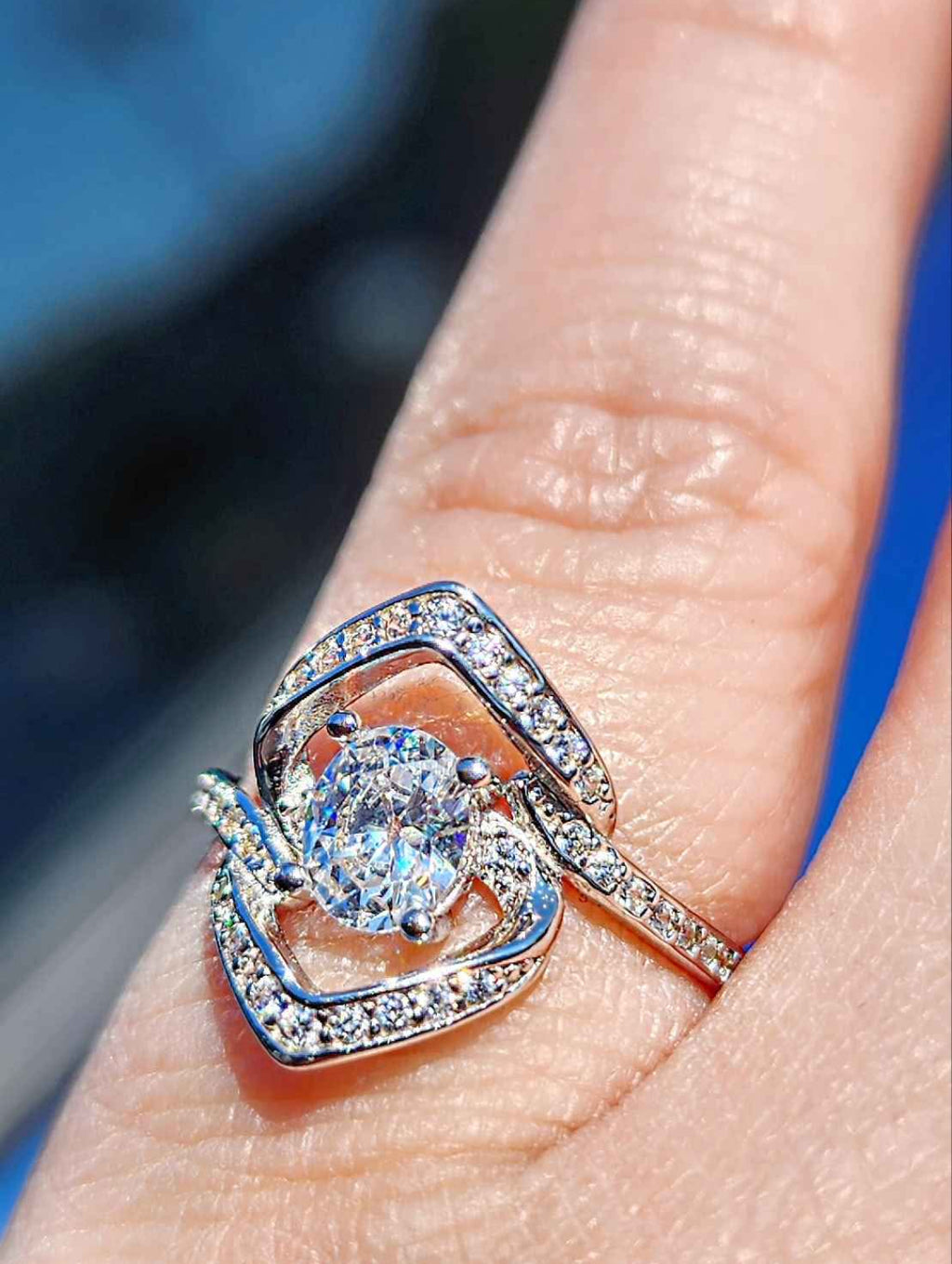 Sterling Silver Cubic Zirconia Ring