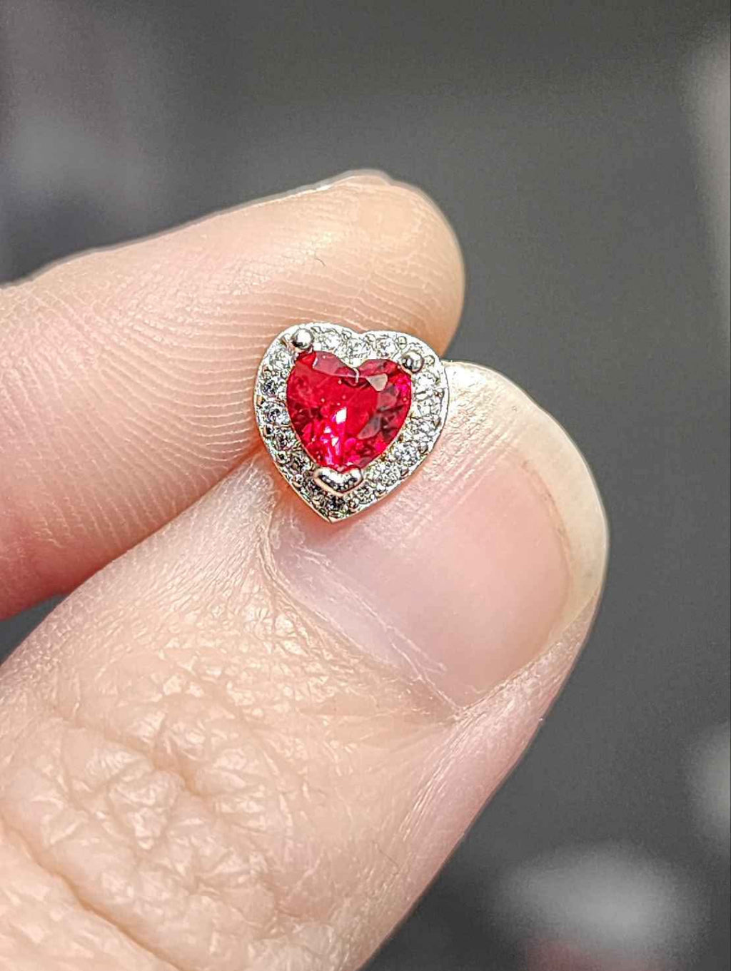 Lab Created Ruby Sterling Silver Earrings