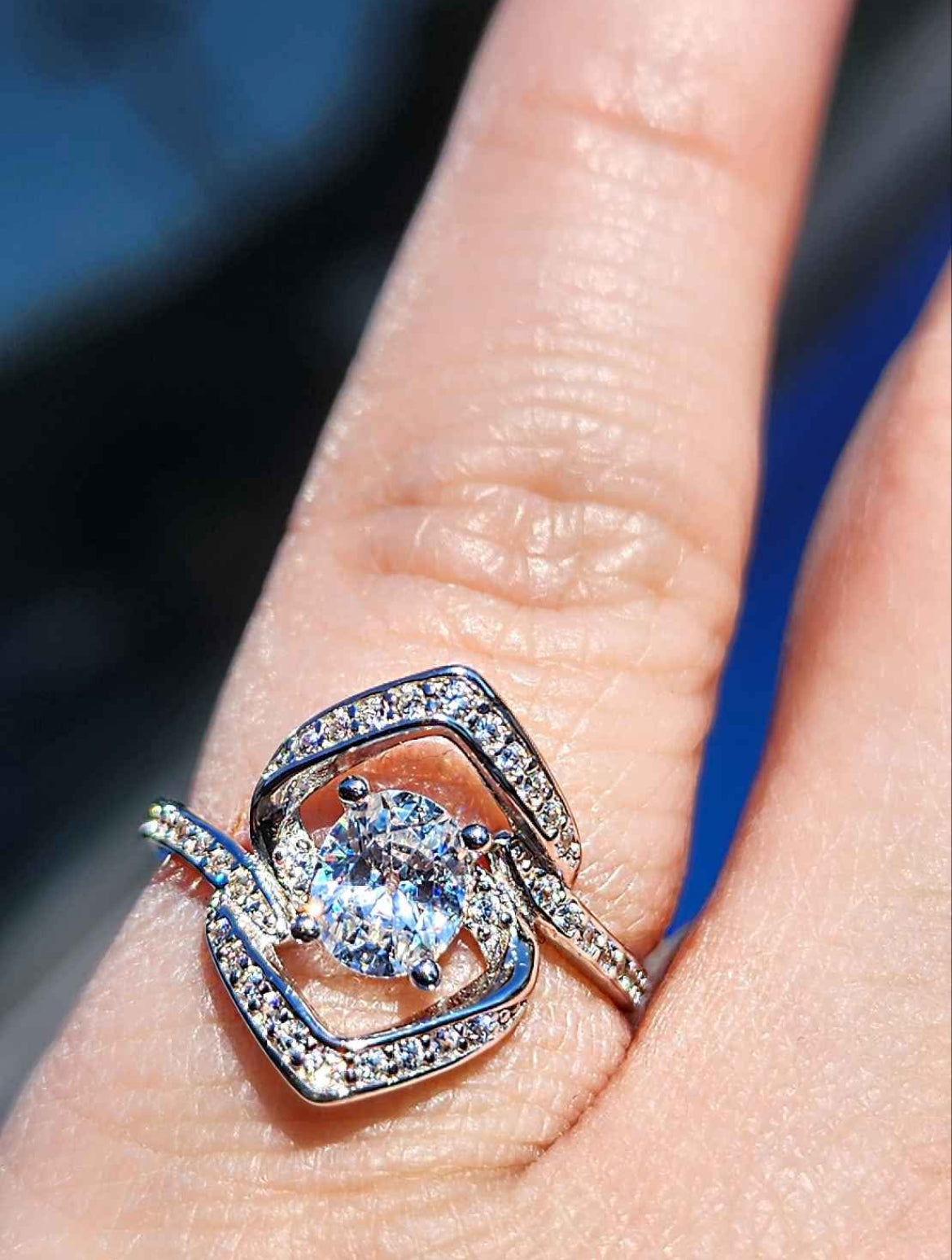 Sterling Silver Cubic Zirconia Ring