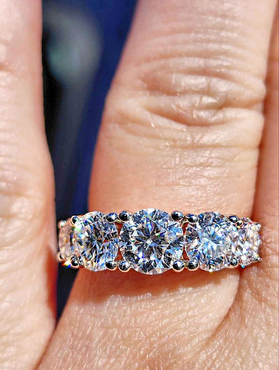 2.5 Carat Moissanite 18kt White Gold Plated Sterling Silver Ring