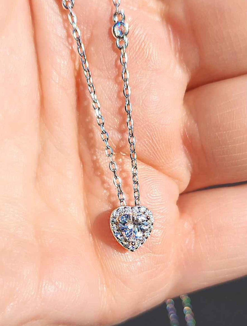 Clear Crystal and Cubic Zirconia 18kt Gold Plated Sterling Silver Necklace