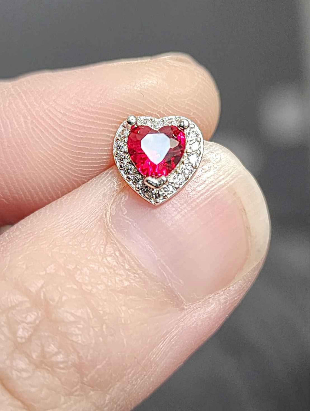 Lab Created Ruby Sterling Silver Earrings