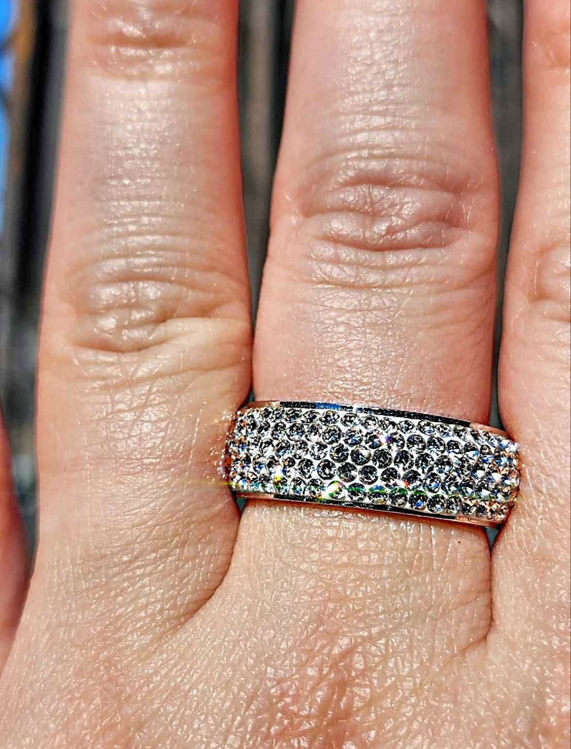 Stainless Steel Cubic Zirconia Ring