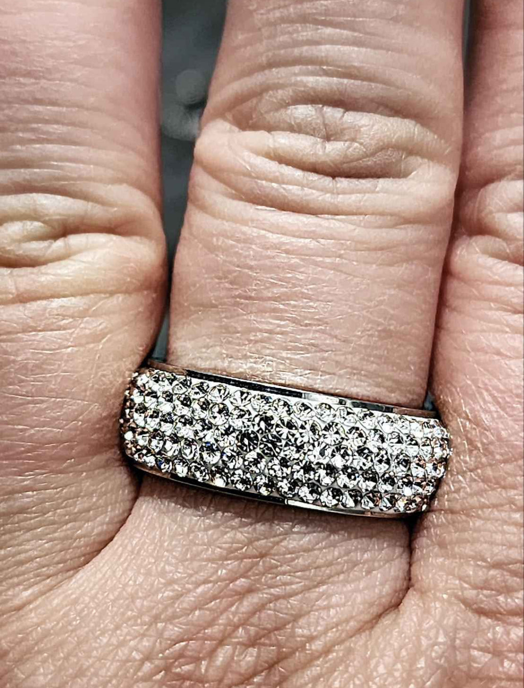 Stainless Steel Cubic Zirconia Ring