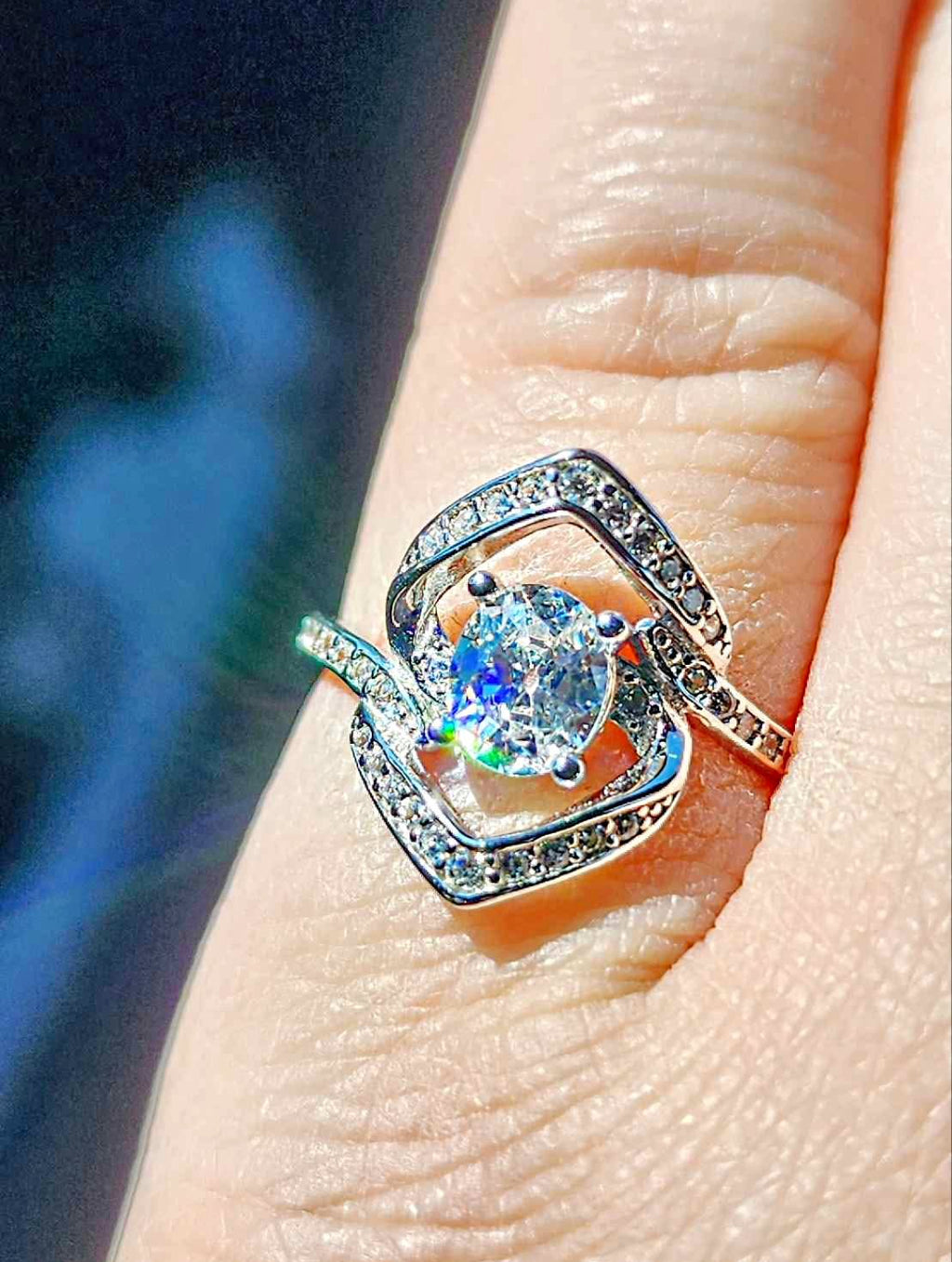 Sterling Silver Cubic Zirconia Ring