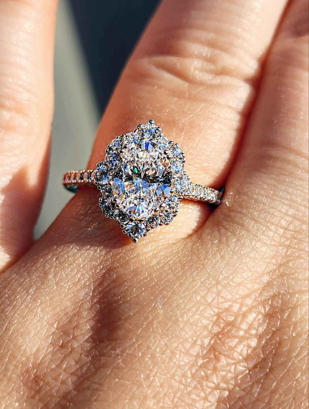 Victorian Style Cubic Zirconia Platinum Plated Sterling Silver Ring